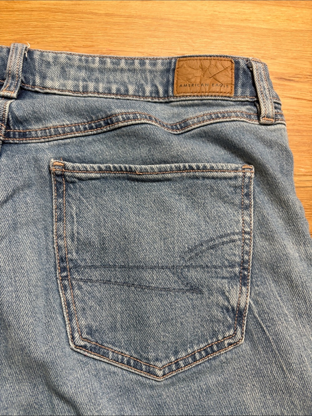 American Eagle Outfitters Medium Blue Wide-Leg Flare Jeans 10R - Picture 14 of 15